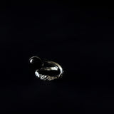 Ethereal Obsidian Silver Ring